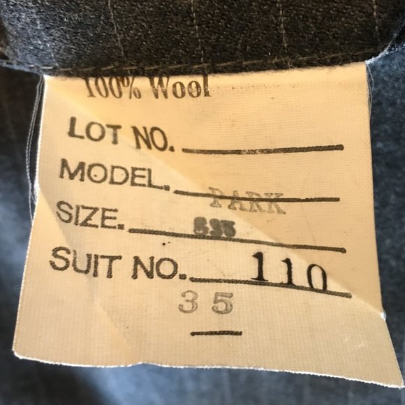 BANCROFT NEW YORK Charcoal Grey Wool Pinstripe Suit  40S - Picture 15 of 15